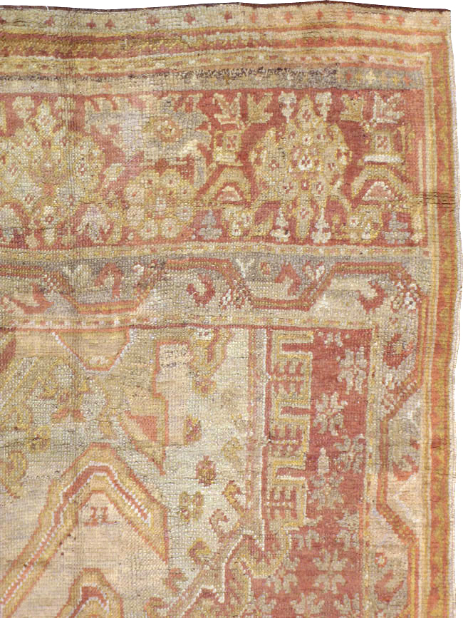Antique Turkish Oushak  Carpet, No.16144 - Gsblank