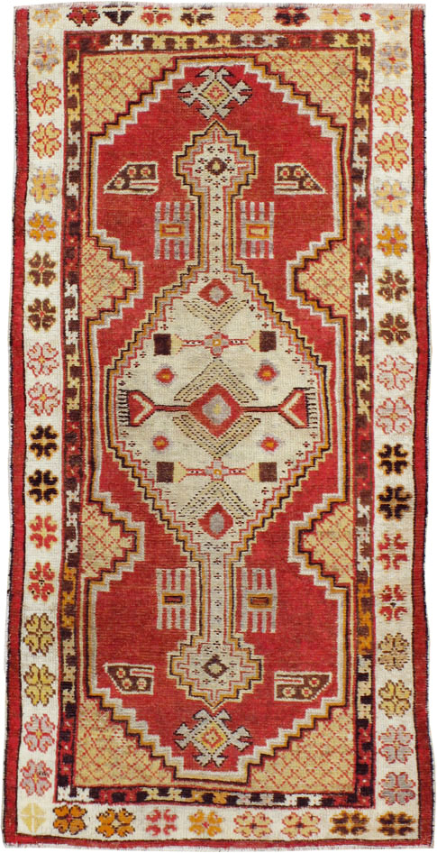 Vintage Turkish Oushak Rug, No.16196 - Gsblank