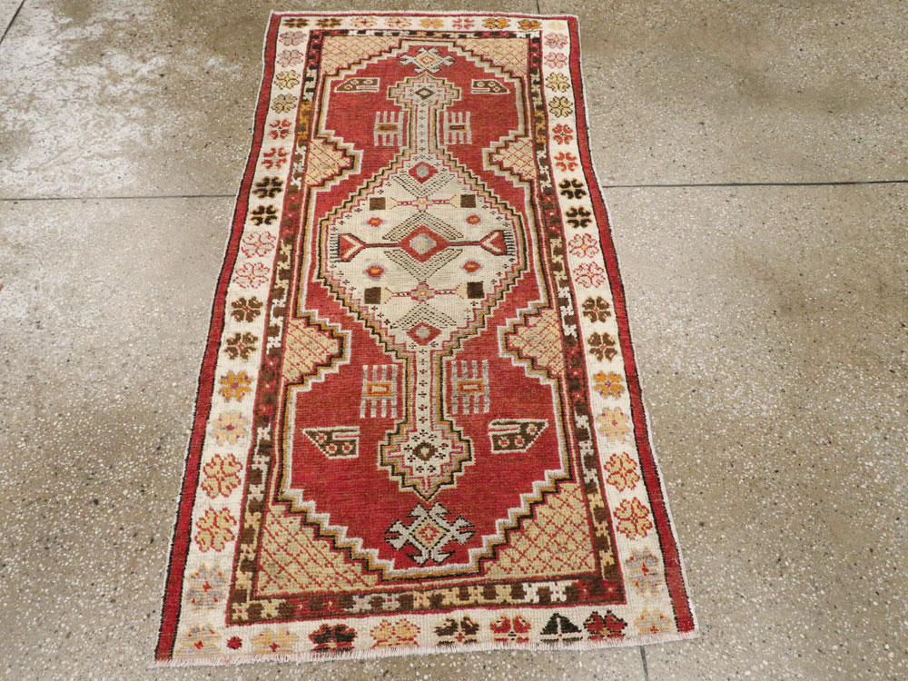 Vintage Turkish Oushak Rug, No.16196 - Gsblank