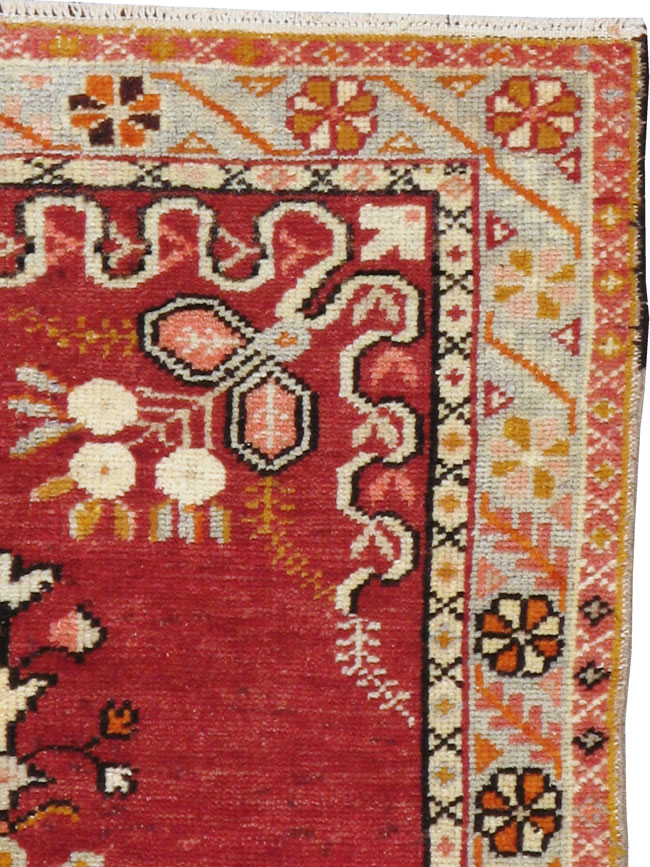 Vintage Turkish Oushak Rug, No.16198 - Gsblank