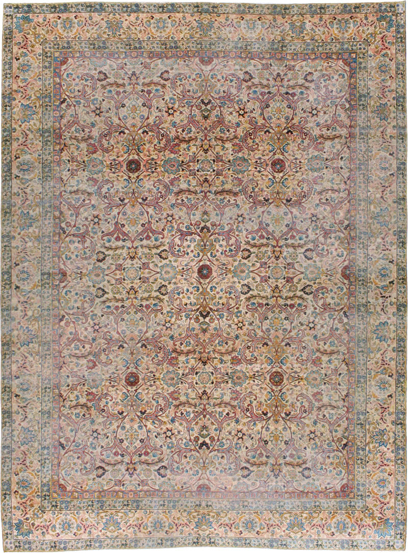 Antique Persian Lavar Kerman Rug, No.16260 - Gsblank
