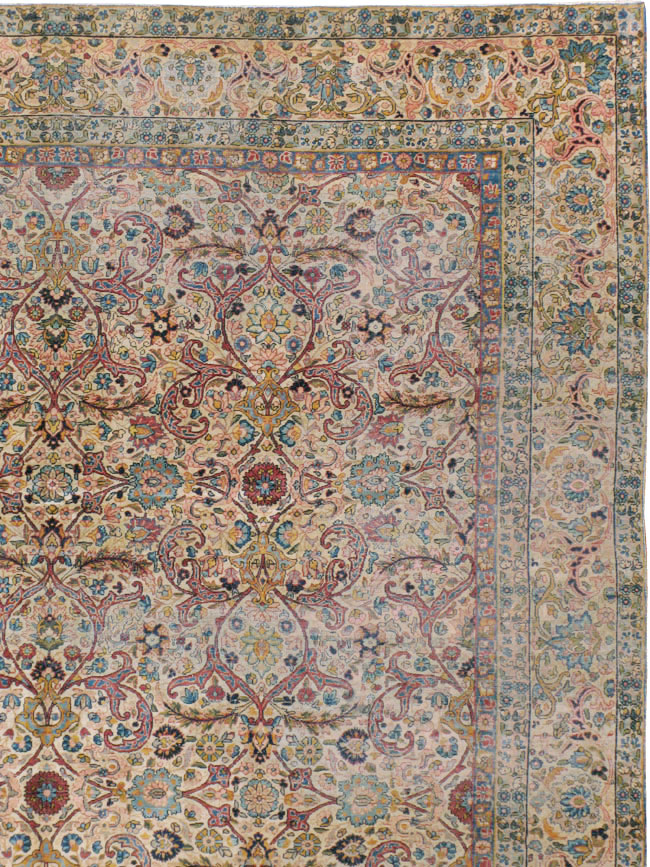 Antique Persian Lavar Kerman Rug, No.16260 - Gsblank