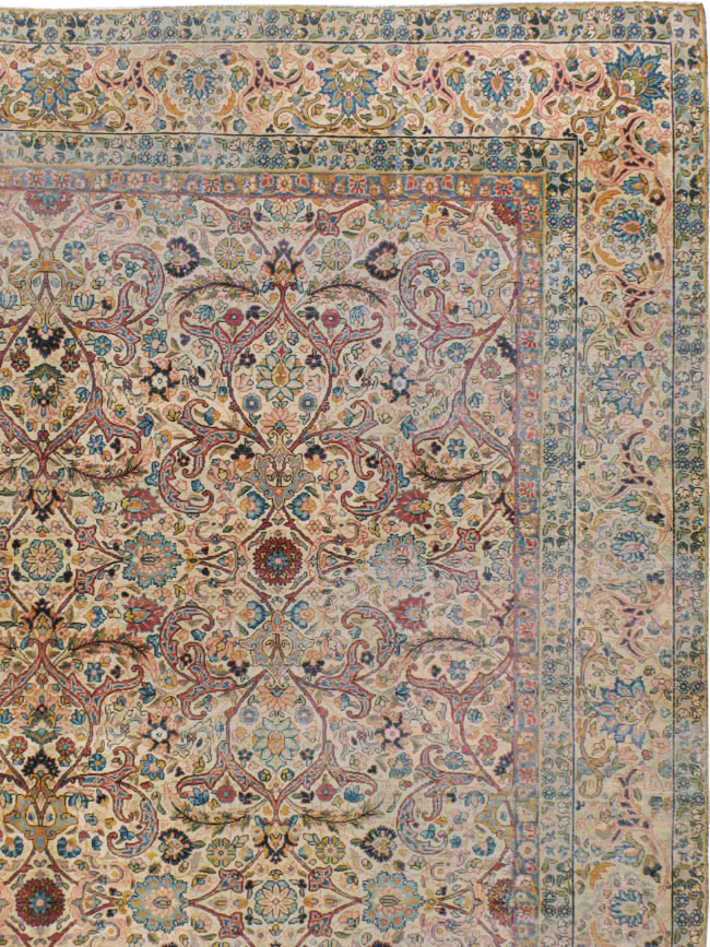 Antique Persian Lavar Kerman Rug, No.16260 - Gsblank
