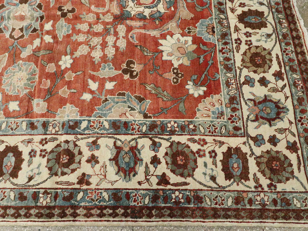 Vintage Persian Tabriz Carpet, No.16263 - Gsblank