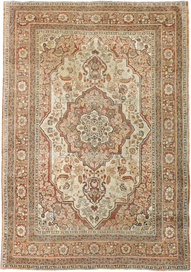 Antique Persian Tabriz Hagi Jalil Rug, No.16281 - Gsblank