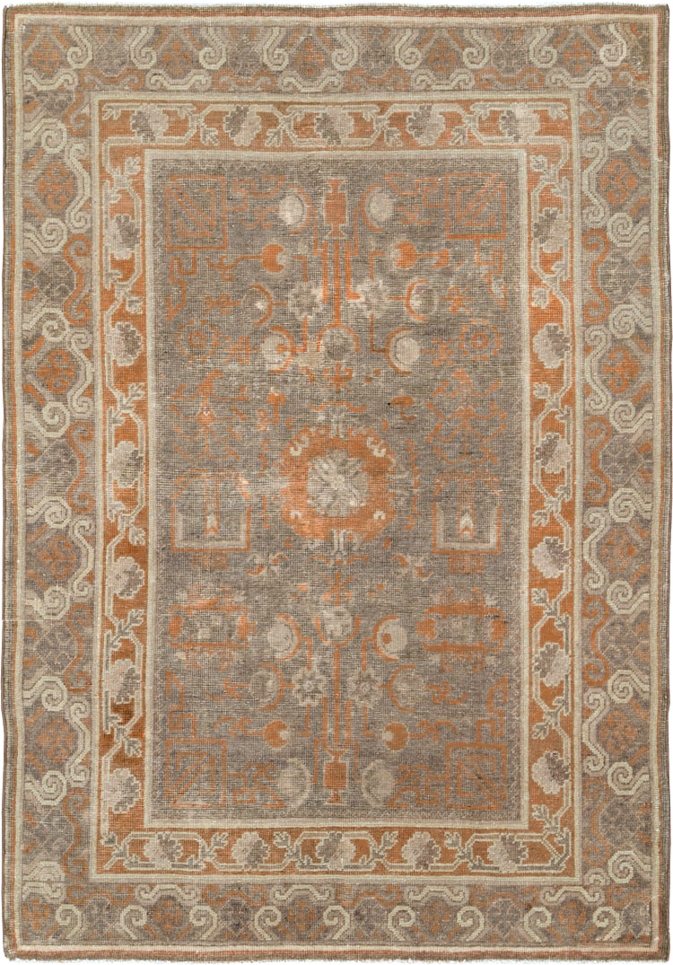 Vintage East Turkestan Khotan Rug, No.16293 - Gsblank