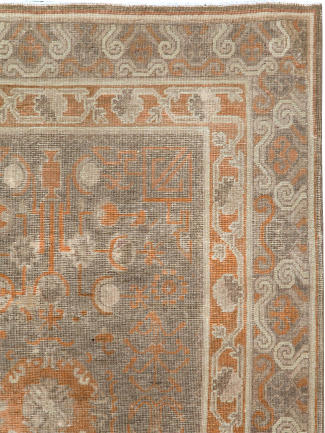 Vintage East Turkestan Khotan Rug, No.16293 - Gsblank