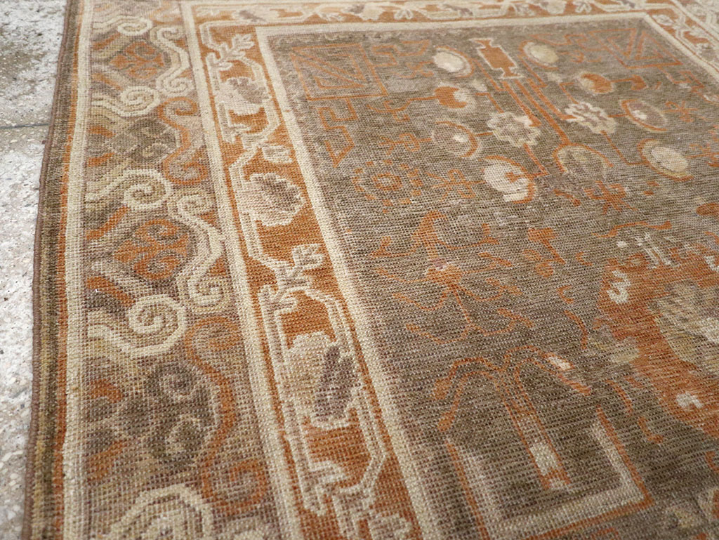 Vintage East Turkestan Khotan Rug, No.16293 - Gsblank