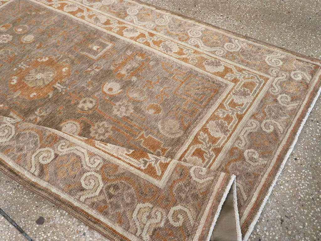 Vintage East Turkestan Khotan Rug, No.16293 - Gsblank