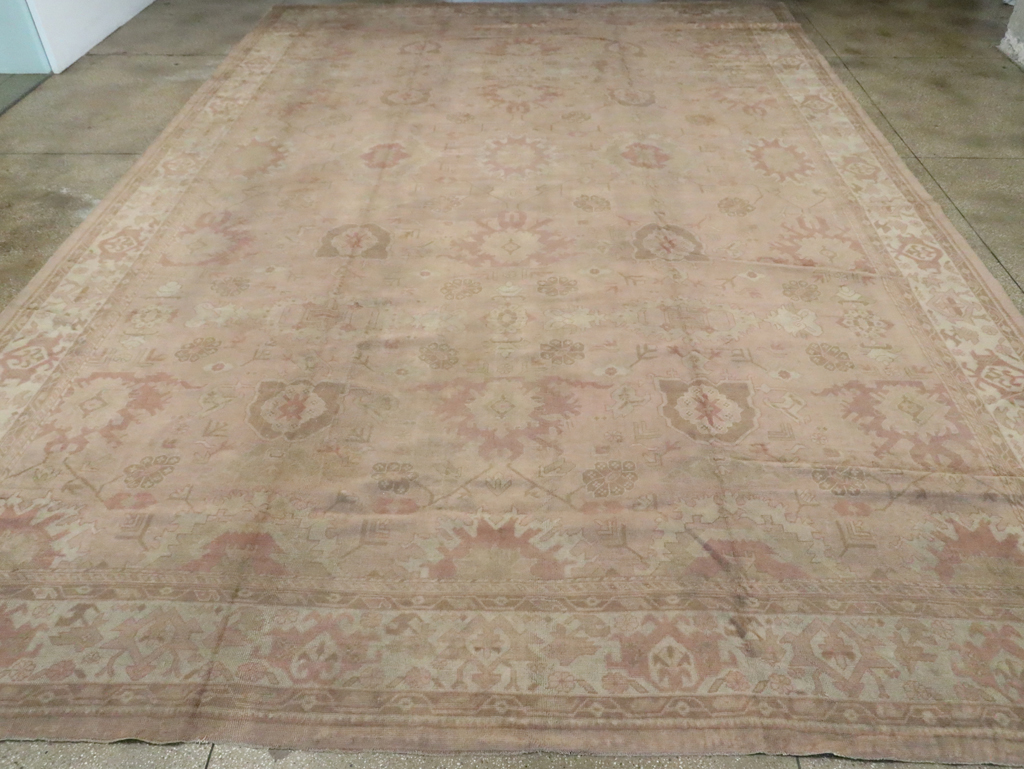Antique Turkish Oushak Carpet, No.16300 - Gsblank