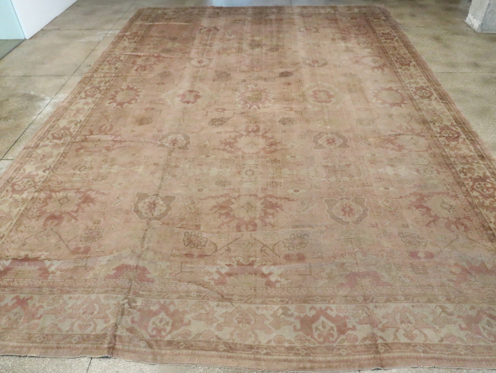 Antique Turkish Oushak Carpet, No.16300 - Gsblank
