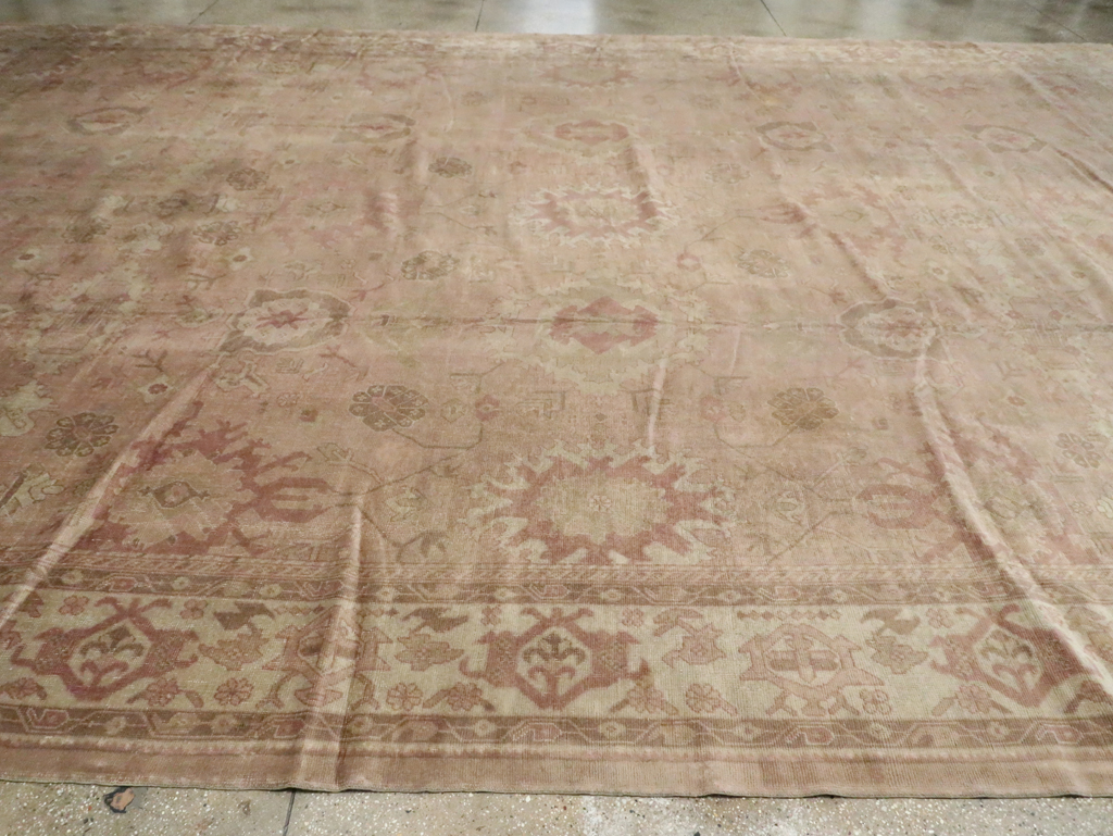 Antique Turkish Oushak Carpet, No.16300 - Gsblank