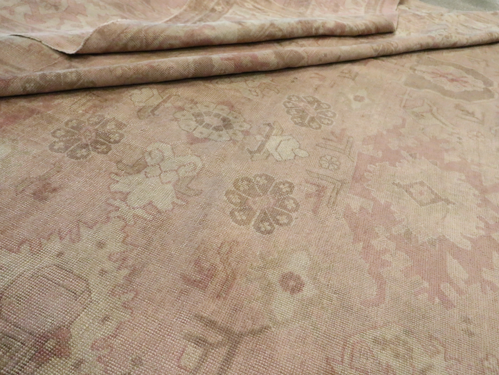 Antique Turkish Oushak Carpet, No.16300 - Gsblank