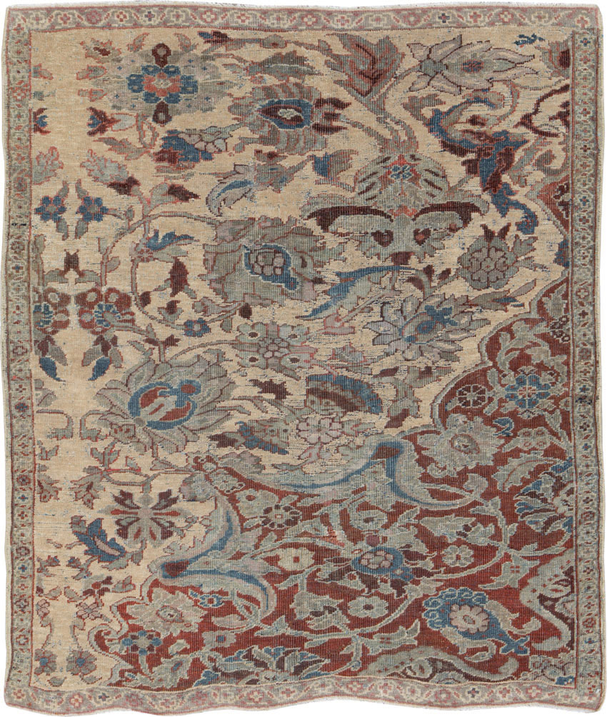 Antique Persian Mahal Sampler Rug, No.16304 - Gsblank
