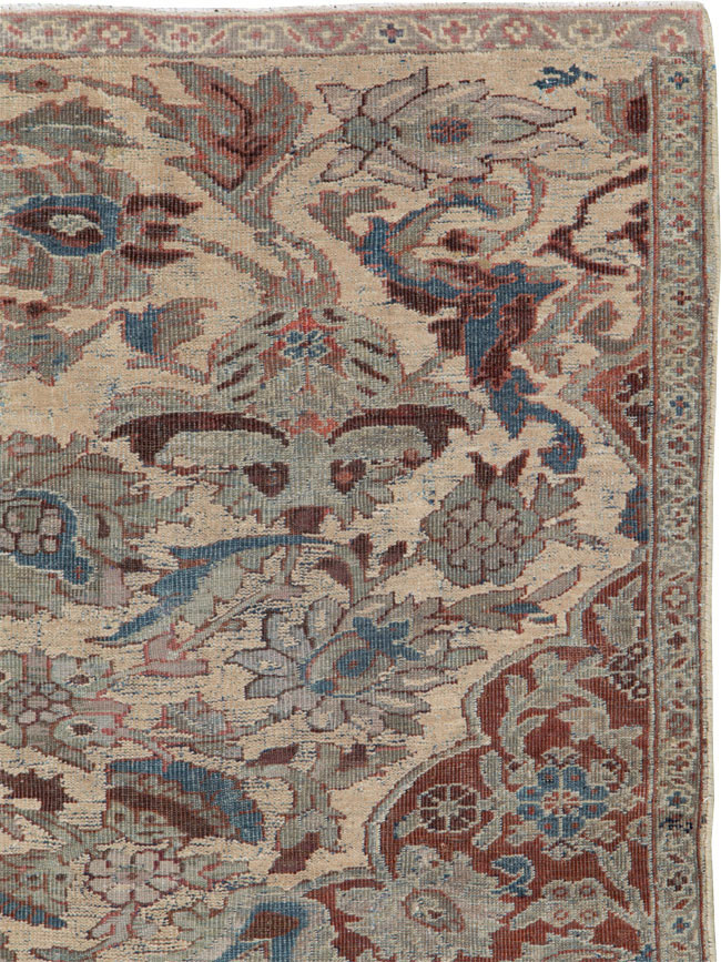 Antique Persian Mahal Sampler Rug, No.16304 - Gsblank