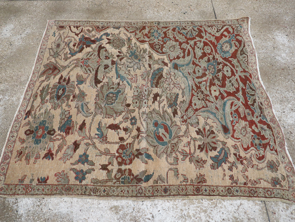Antique Persian Mahal Sampler Rug, No.16304 - Gsblank