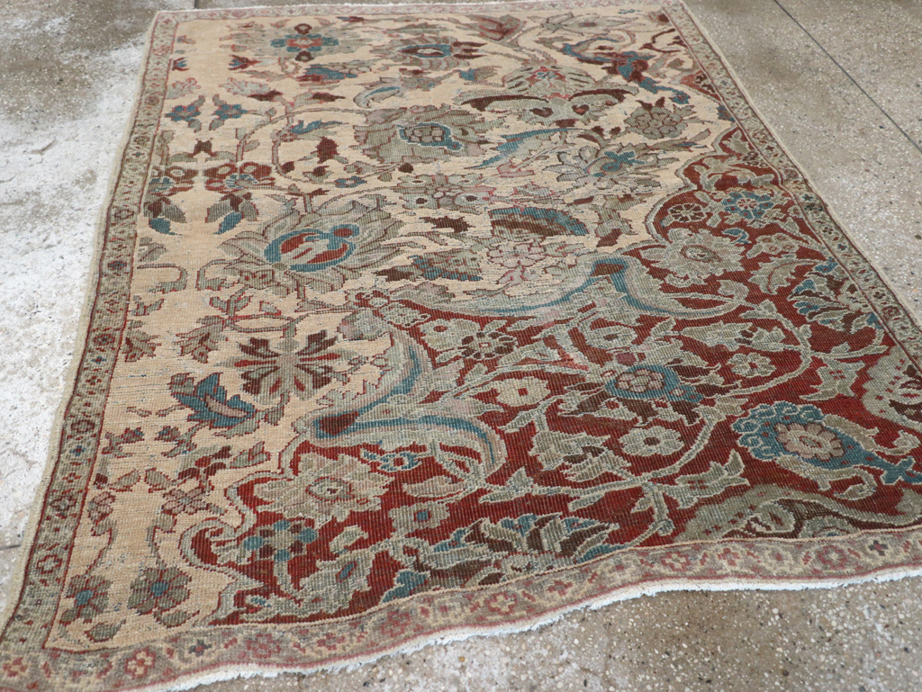 Antique Persian Mahal Sampler Rug, No.16304 - Gsblank