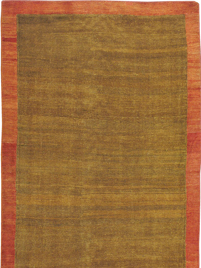 Vintage Persian Mahal Wide Gallery Runner, No.16316 - Gsblank