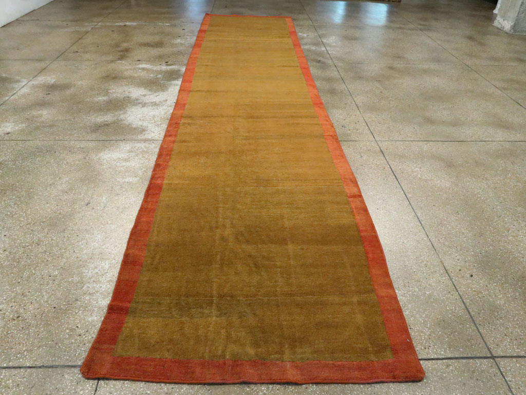 Vintage Persian Mahal Wide Gallery Runner, No.16316 - Gsblank