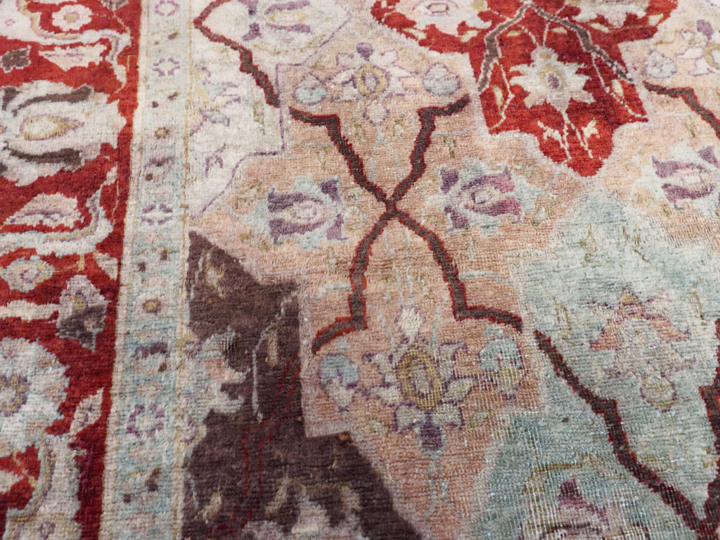 Vintage Persian Tabriz Rug, No.16327 - Gsblank