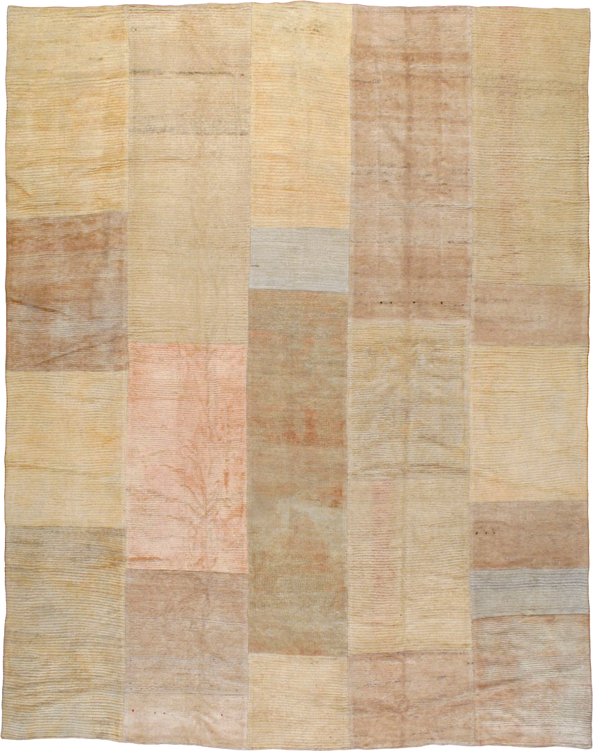 Vintage Turkish Tulu Compartment Carpet, No.16331 - Gsblank