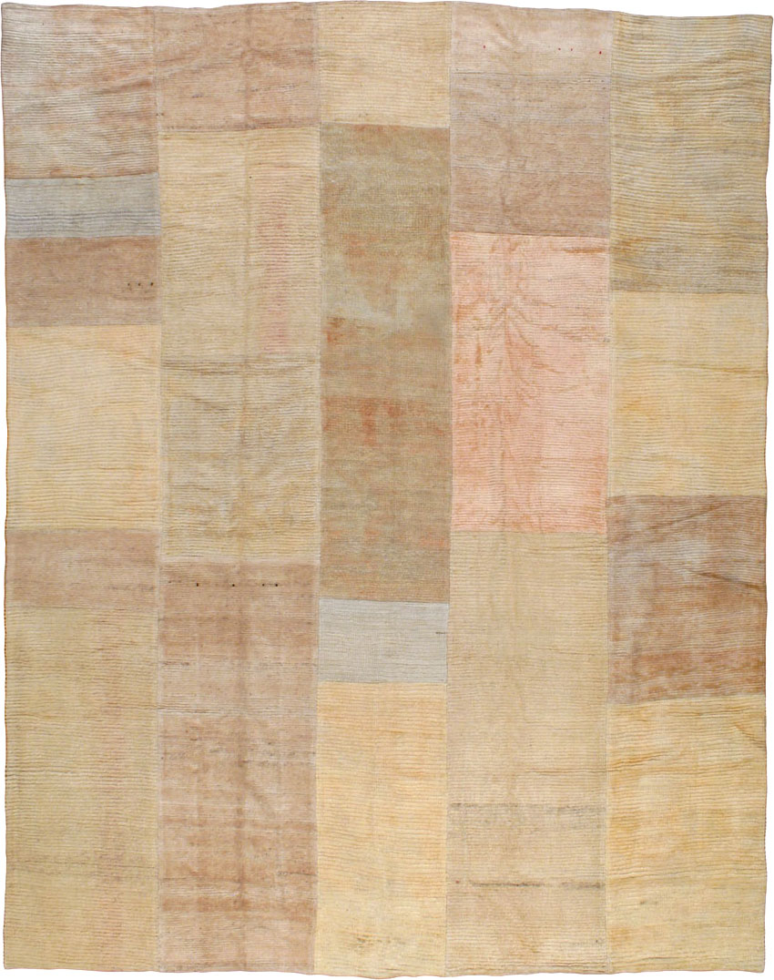 Vintage Turkish Tulu Compartment Carpet, No.16331 - Gsblank