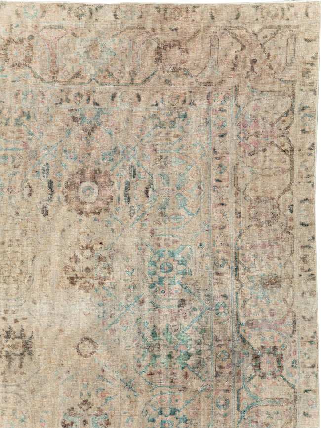 Antique Persian Tabriz Small Room Size Carpet, No.16350 - Gsblank
