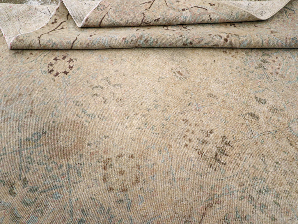 Antique Persian Tabriz Small Room Size Carpet, No.16350 - Gsblank