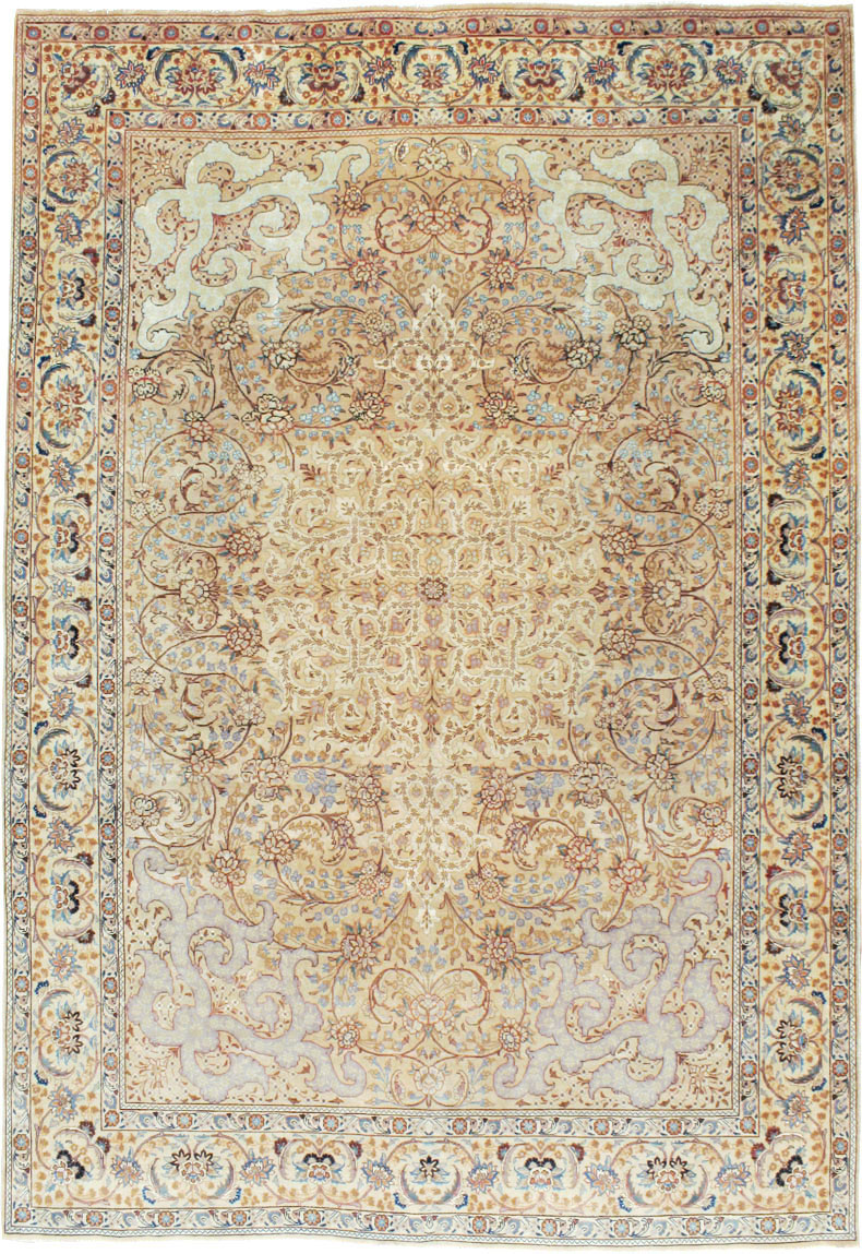Vintage Persian Tabriz Rug, No.16353 - Gsblank