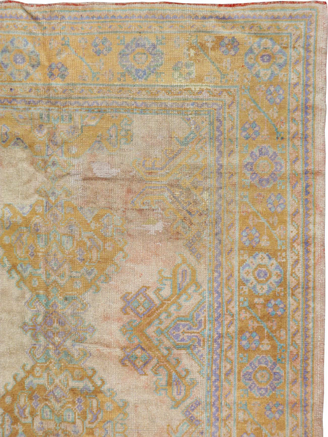 Antique Turkish Oushak Carpet, No.16373 - Gsblank