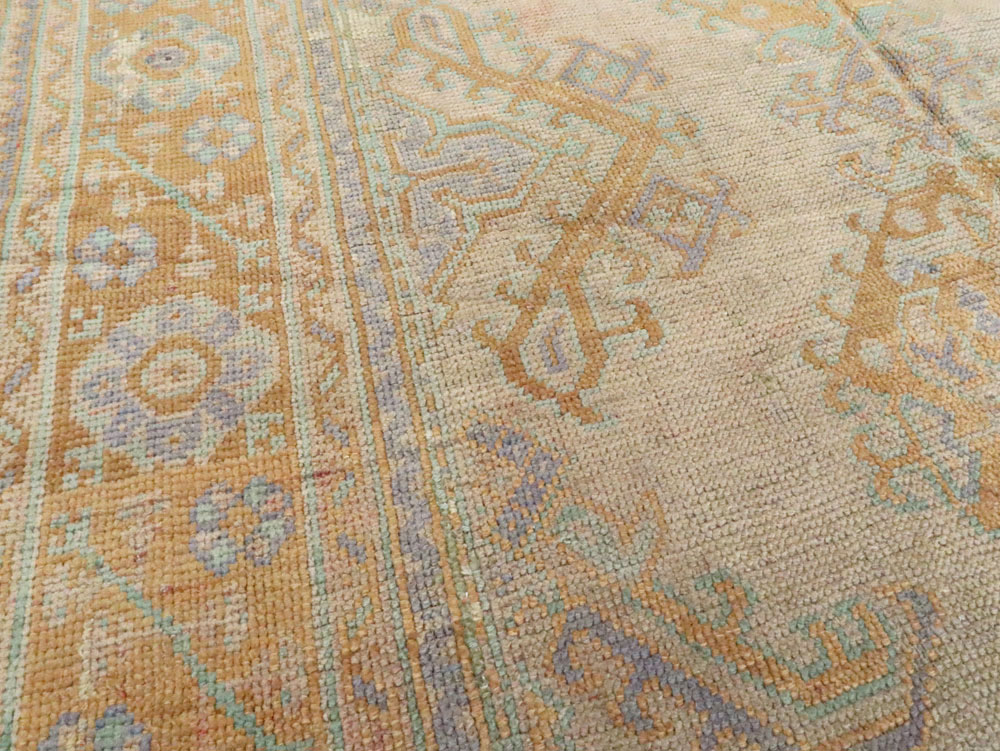Antique Turkish Oushak Carpet, No.16373 - Gsblank