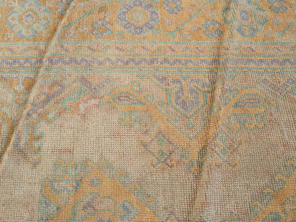 Antique Turkish Oushak Carpet, No.16373 - Gsblank