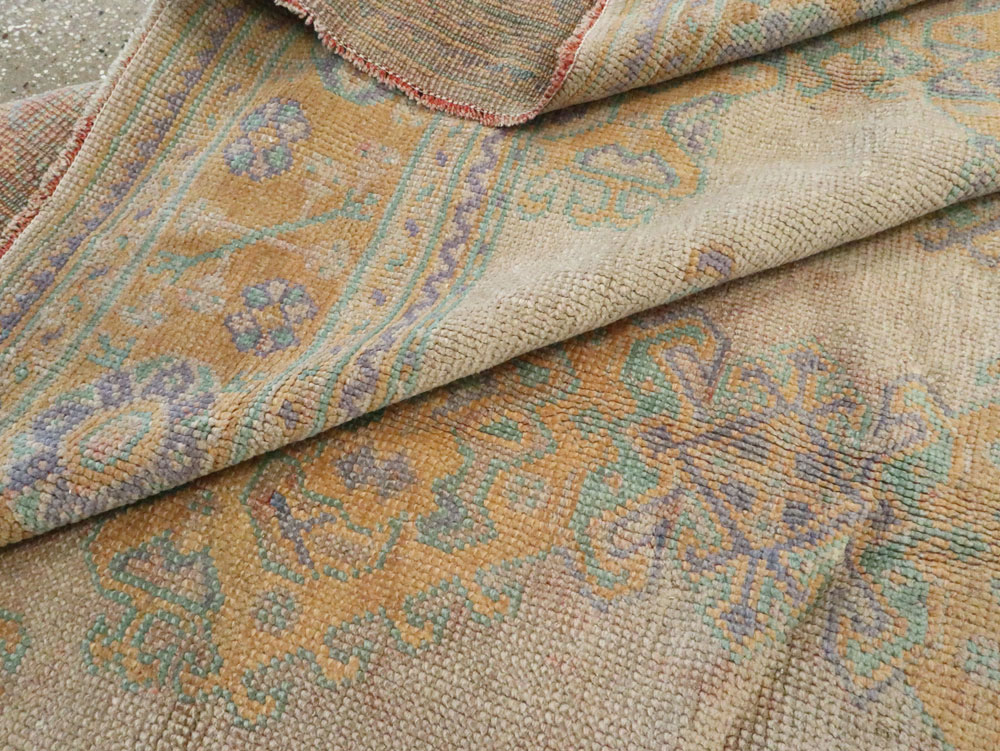 Antique Turkish Oushak Carpet, No.16373 - Gsblank