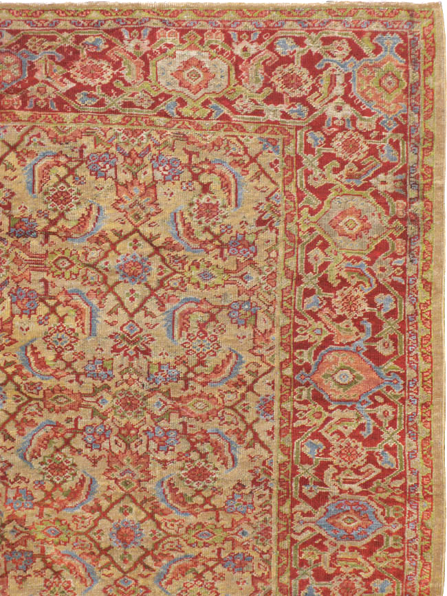 Antique Persian Mahal Carpet, No.16379 - Gsblank