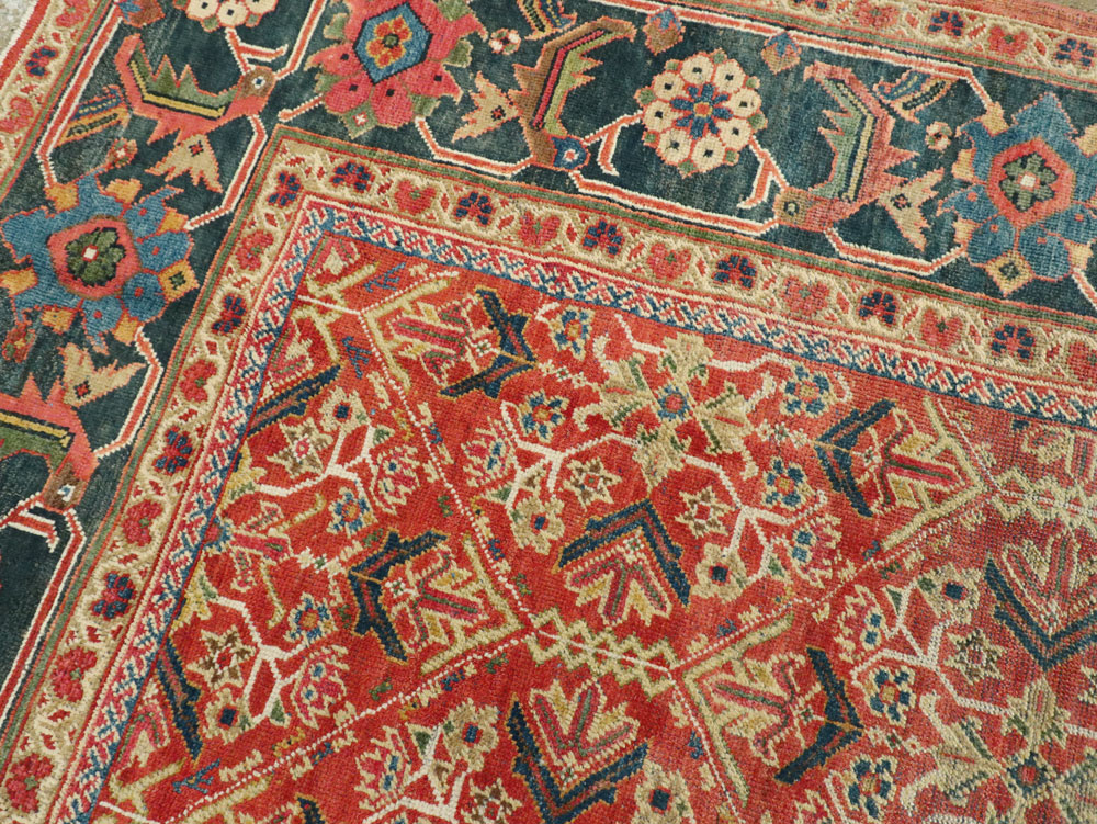 Antique Persian Mahal Carpet, No.16383 - Gsblank