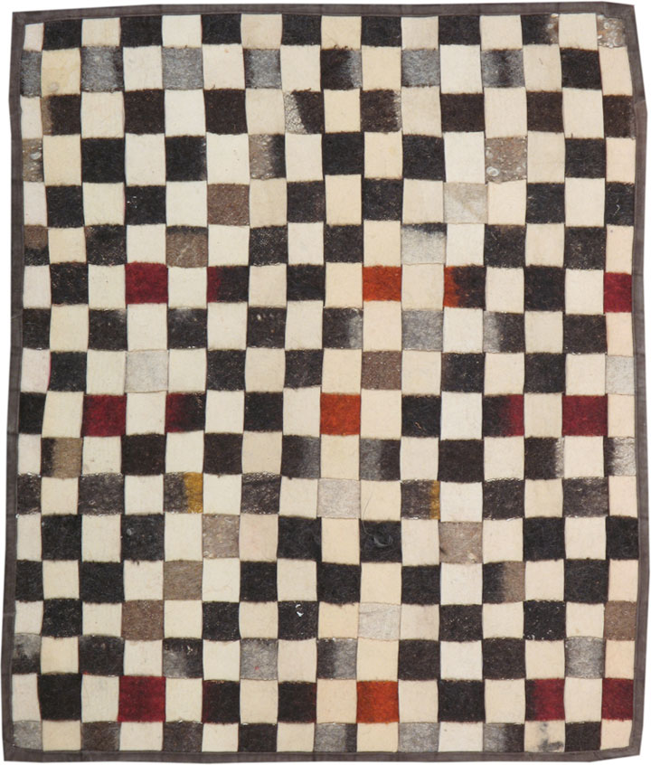 Vintage Turkish Felt Rug, No.16408 - Gsblank