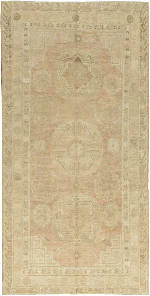 Vintage East Turkestan Khotan Rug, No.16438 - Gsblank