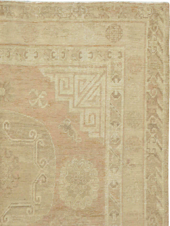 Vintage East Turkestan Khotan Rug, No.16438 - Gsblank
