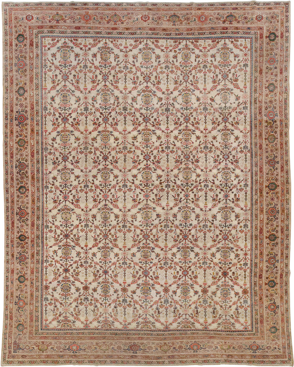 Antique Persian Mahal Large Carpet, No.16447 - Gsblank