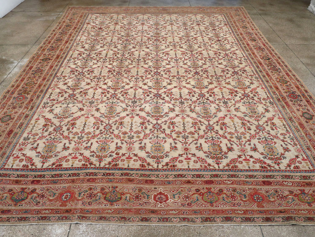 Antique Persian Mahal Large Carpet, No.16447 - Gsblank