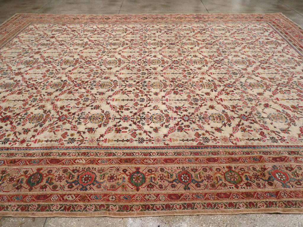 Antique Persian Mahal Large Carpet, No.16447 - Gsblank