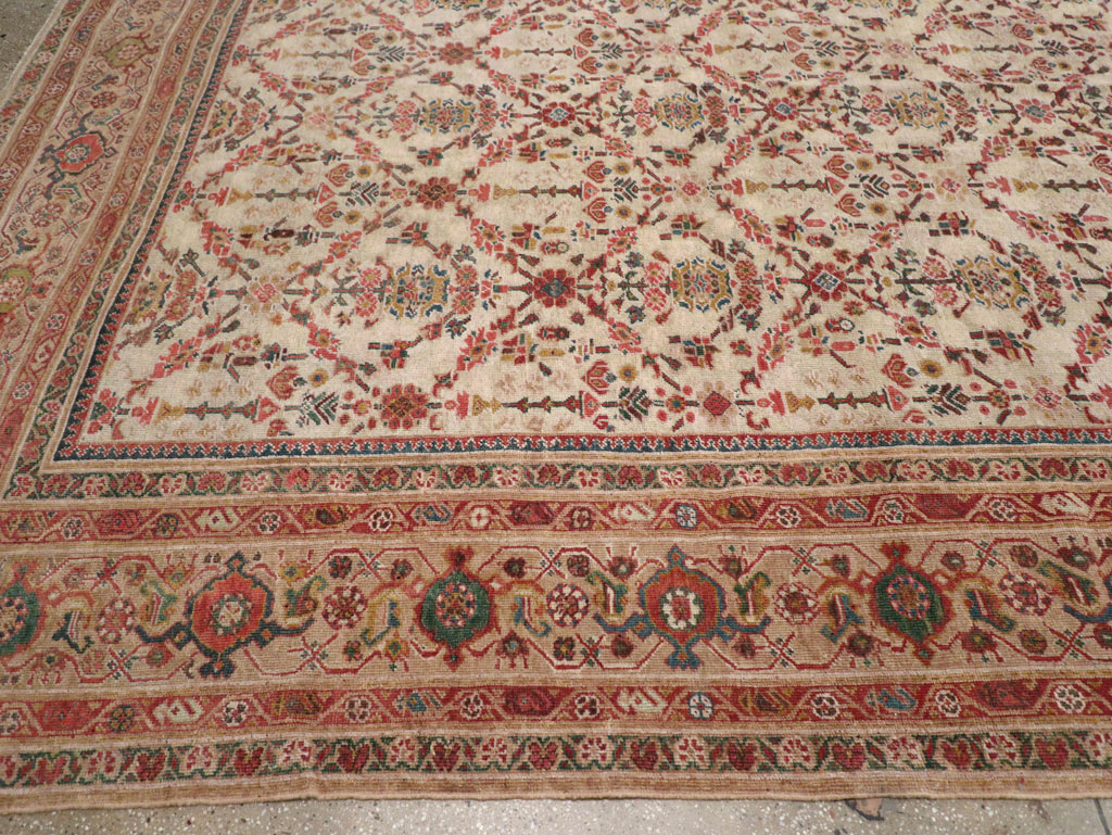 Antique Persian Mahal Large Carpet, No.16447 - Gsblank