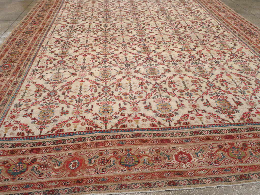 Antique Persian Mahal Large Carpet, No.16447 - Gsblank