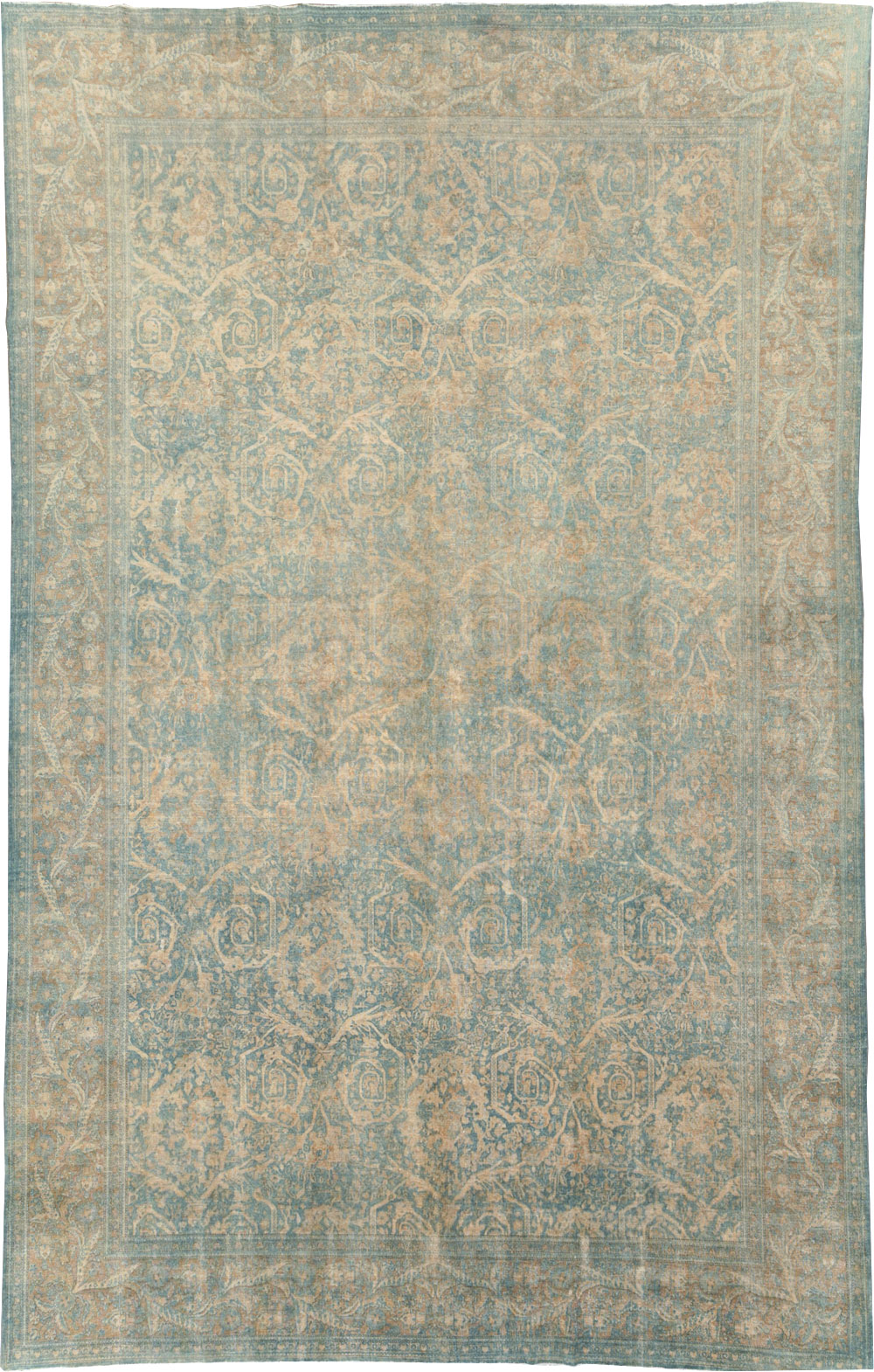 Antique Persian Tabriz Large Room Size Carpet, No.16453 - Gsblank