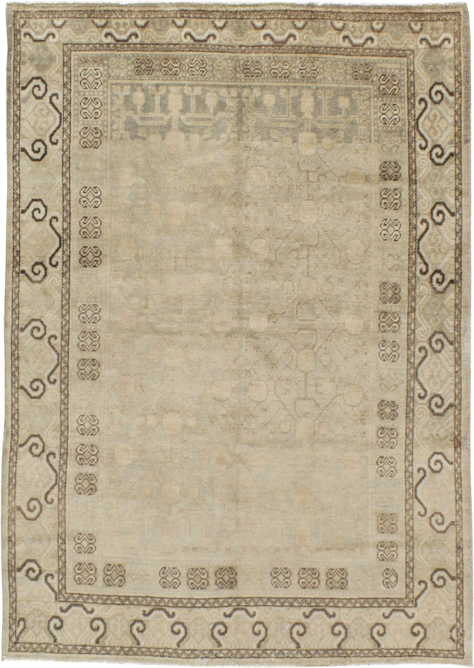Antique East Turkestan Khotan Rug, No.16471 - Gsblank