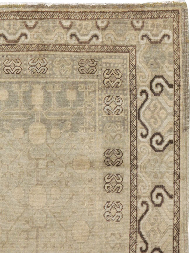 Antique East Turkestan Khotan Rug, No.16471 - Gsblank