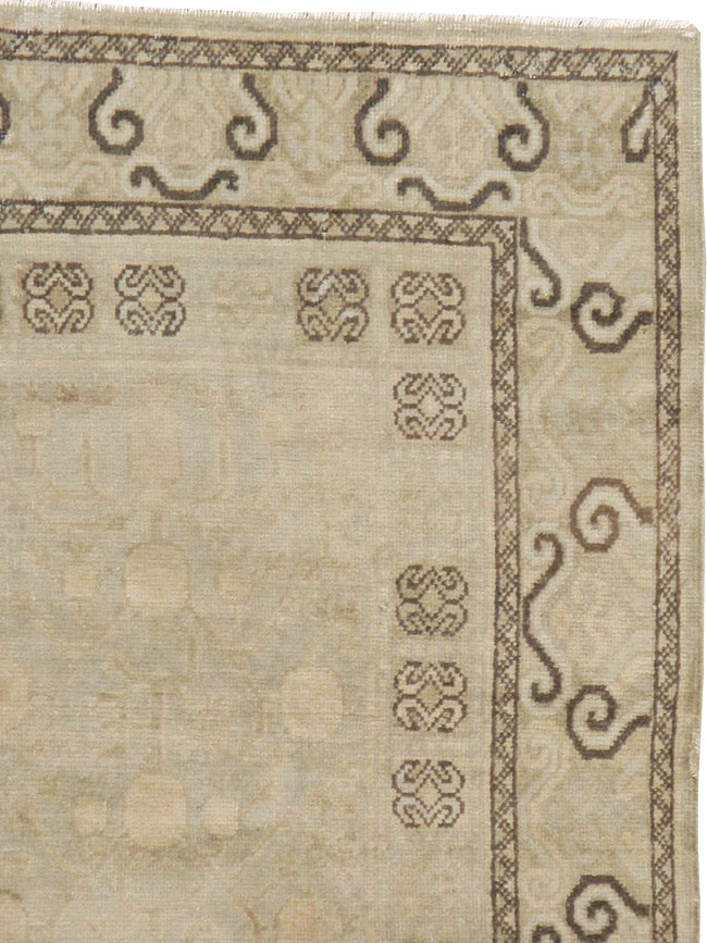 Antique East Turkestan Khotan Rug, No.16471 - Gsblank