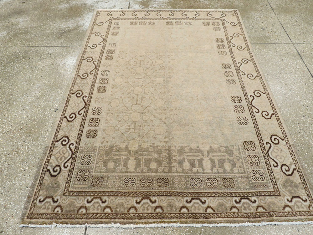 Antique East Turkestan Khotan Rug, No.16471 - Gsblank