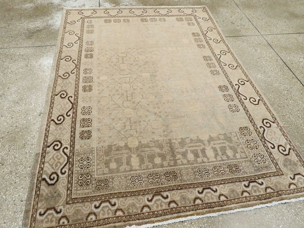 Antique East Turkestan Khotan Rug, No.16471 - Gsblank