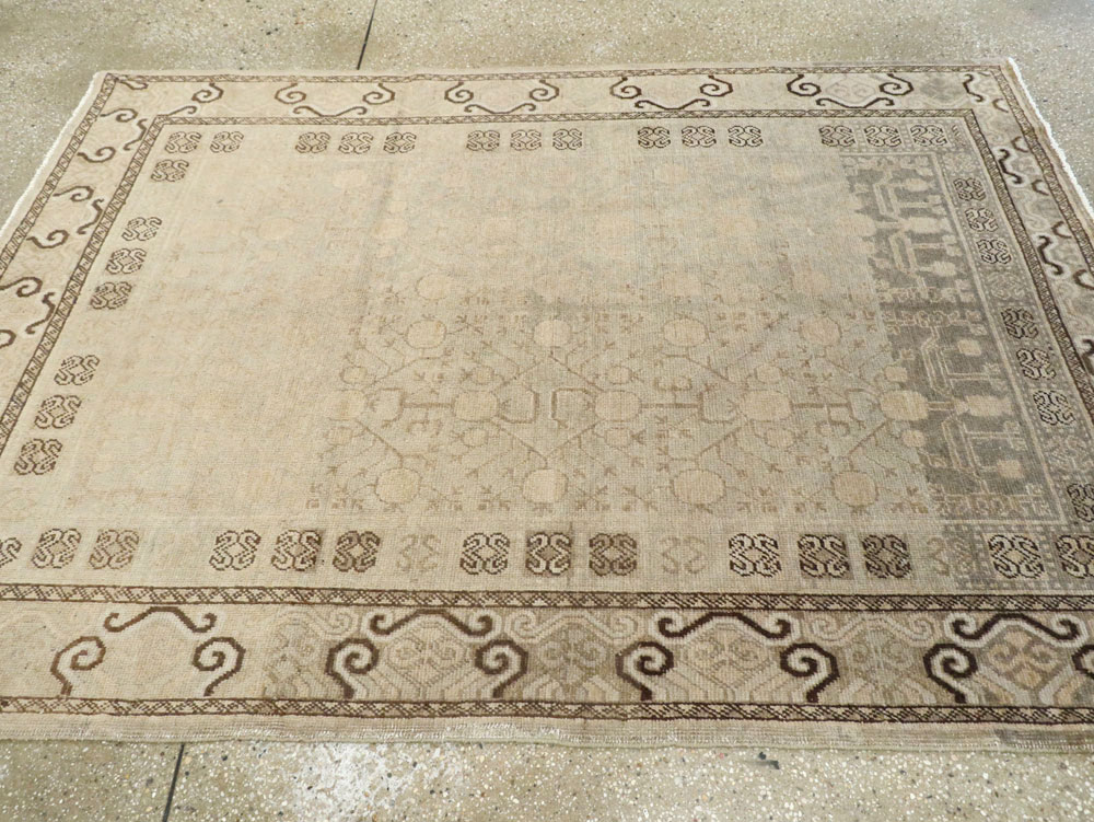 Antique East Turkestan Khotan Rug, No.16471 - Gsblank